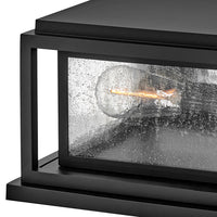 Clearwater Coastal Outdoor Pier Mount - Small - Black - Low Voltage (12v)