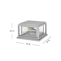 Clearwater Coastal Outdoor Pier Mount - Small - Satin Nickel