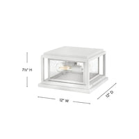 Clearwater Coastal Outdoor Pier Mount - Small - Textured White