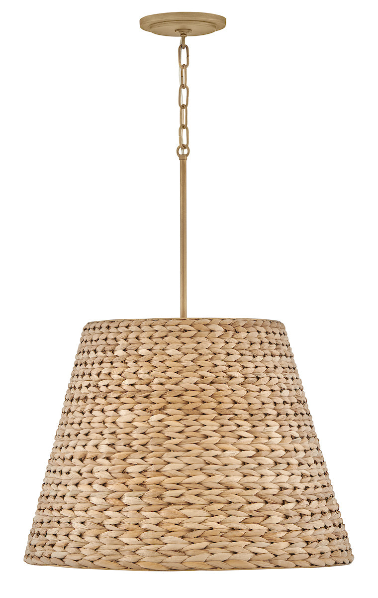 Seabrook Hand Woven Chandelier - Burnished Gold