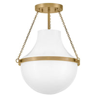 Collins Semi-Flush Mount - Brass