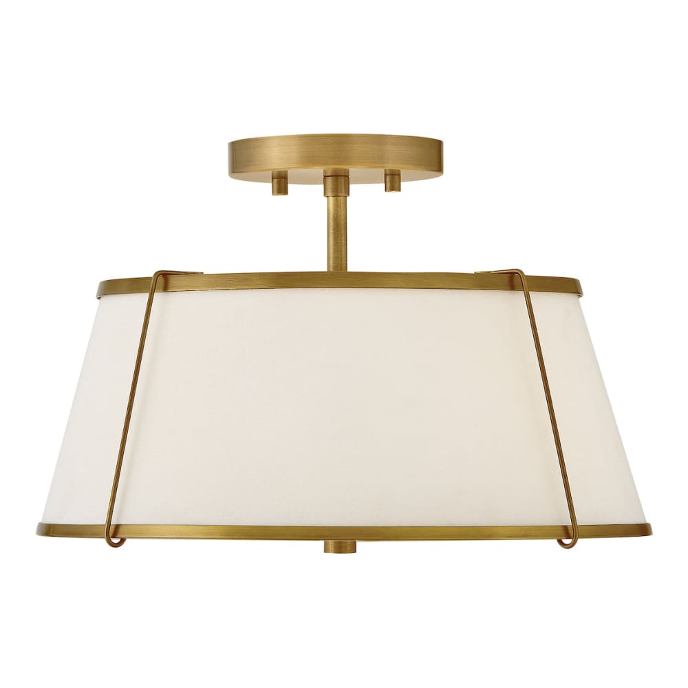 Clark Semi-Flush Mount - Brass
