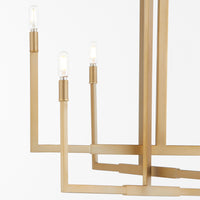 Bolero 6 Light Chandelier - Aged Brass