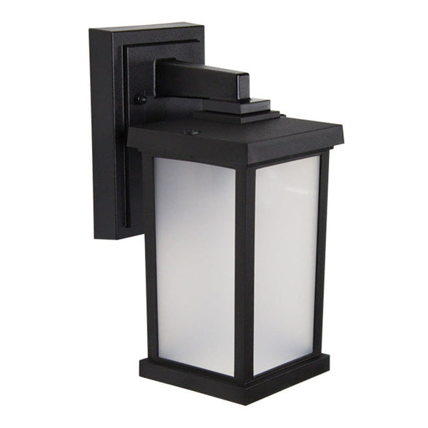 Artisan Square Coastal Wall Mount - Frosted Small S51SF - BK Black Lighting
