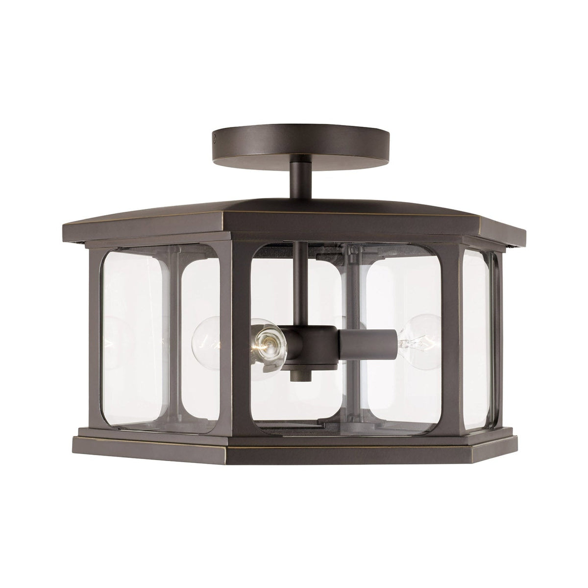 Capital Lighting Charleston Coastal Outdoor Flush Mount - Oiled Bronze 946632OZ Coastal Lighting