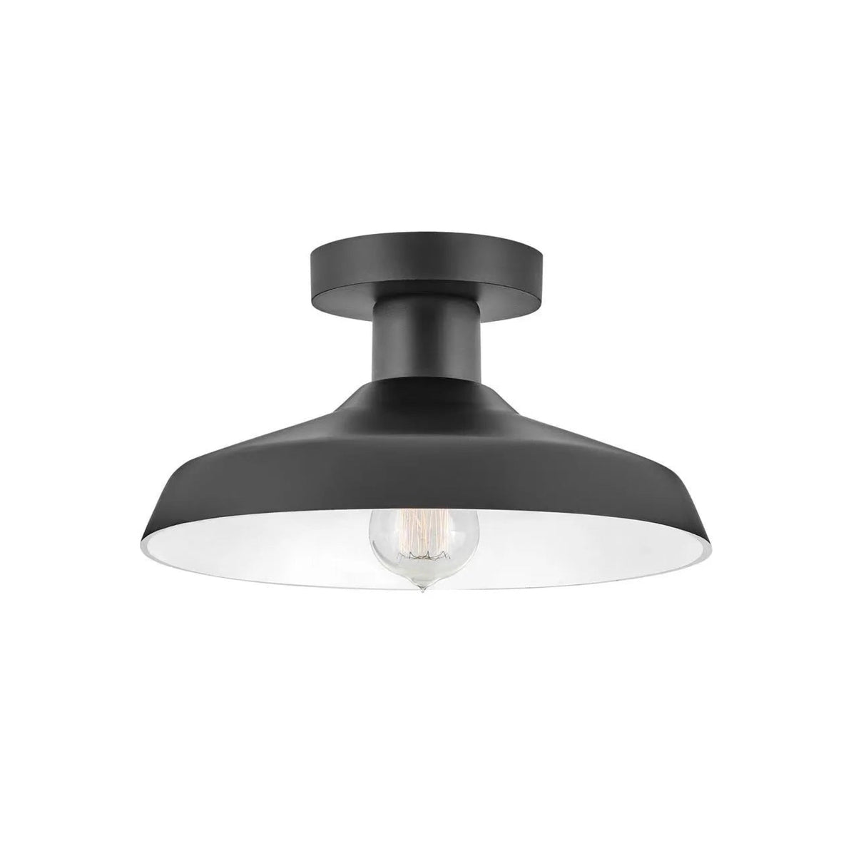 Hinkley Forge Coastal Elements Flush Mount 12072BK Black Coastal Lighting