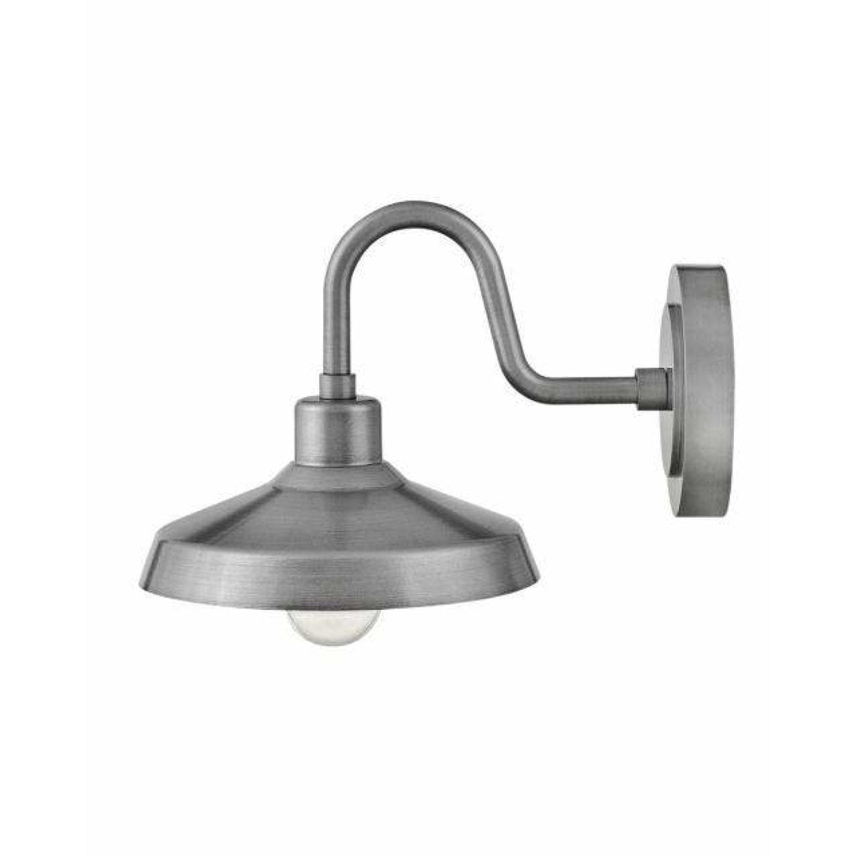 Hinkley Forge Coastal Elements - Small Wall Mount Lantern 12076AL Antiqued Brushed Aluminum Coastal Lighting