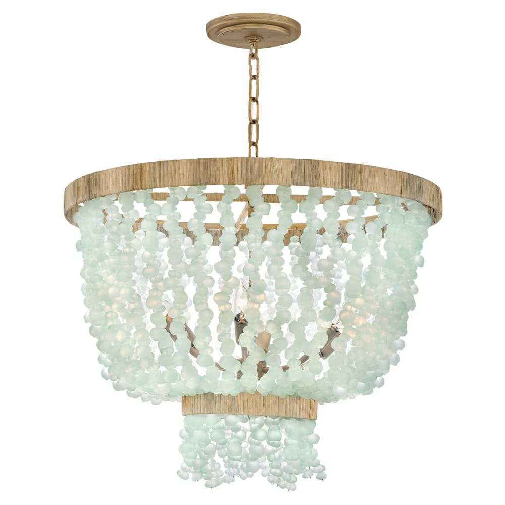 Dune Blue Sea Glass Chandelier