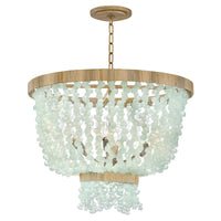 Dune Blue Sea Glass Chandelier