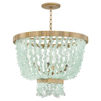 Dune Blue Sea Glass Chandelier