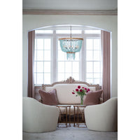 Dune Blue Sea Glass Chandelier