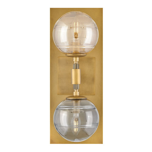 Oberon 2 Light Sconce - Brass