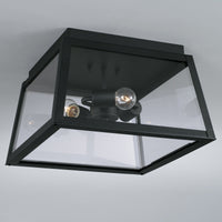 Capital Lighting Leighton - Coastal Outdoor Flush Mount - Black 943736BK Coastal Lighting