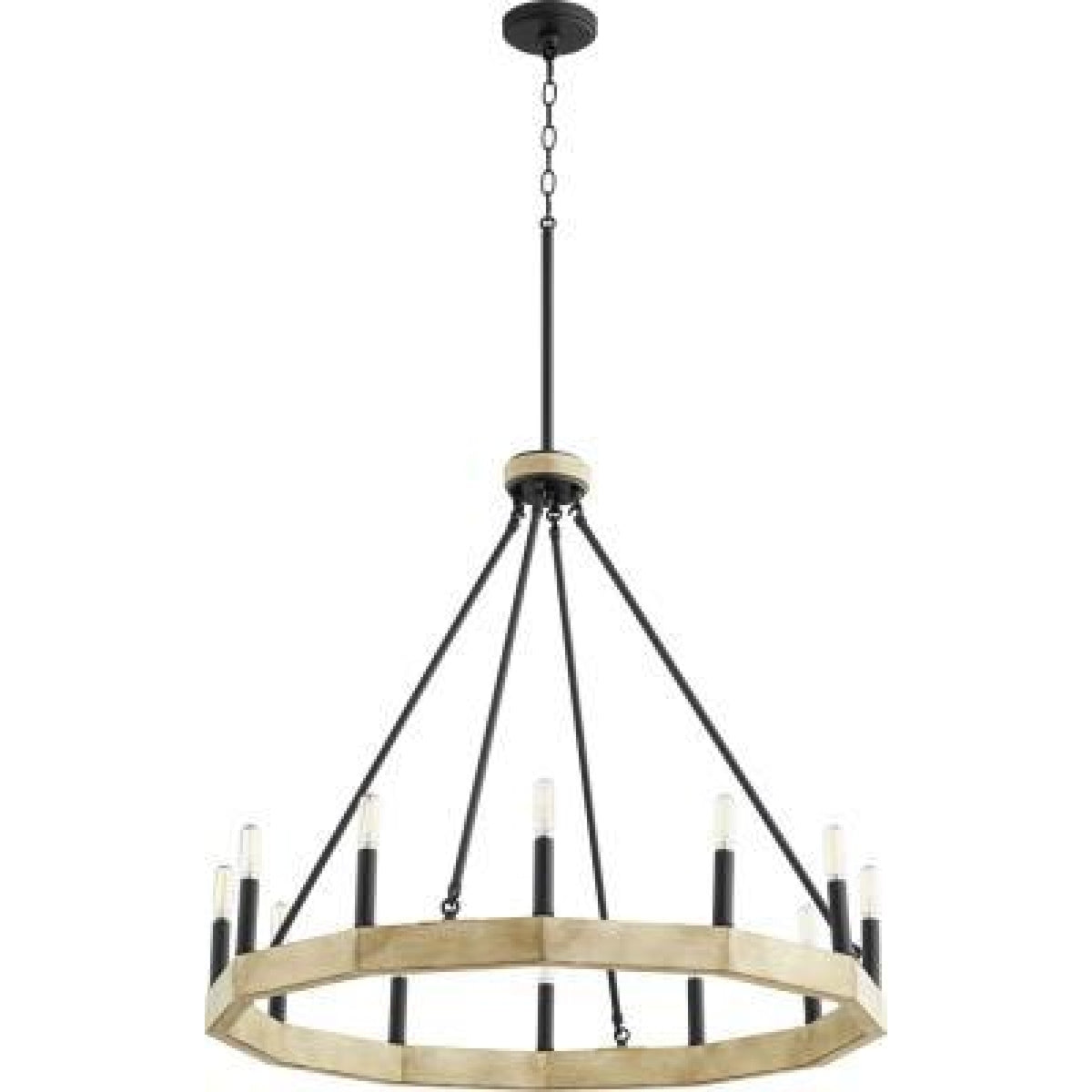 Quorum ALPINE 12LT CHANDELIER 6189-12-69 Coastal Lighting