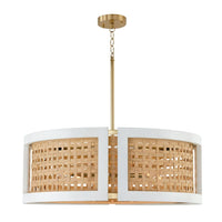 Capital Lighting Lola 6 Light Chandelier 444361WM Coastal Lighting