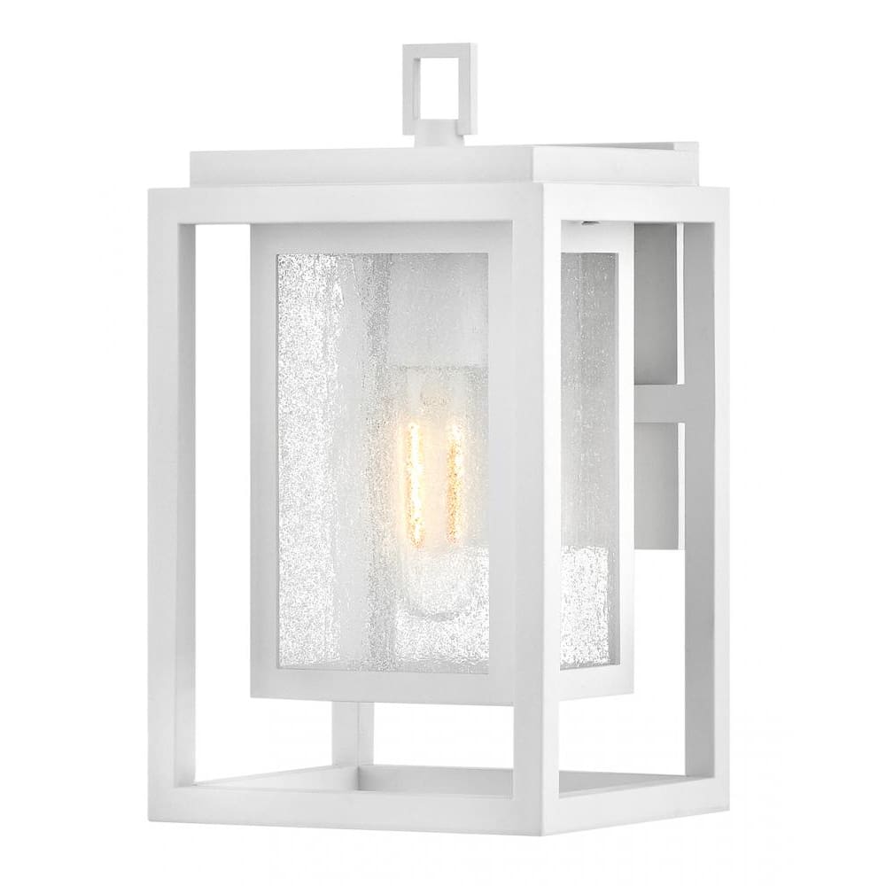 Clearwater Coastal Outdoor Wall Lantern - Small 12" - Textured White