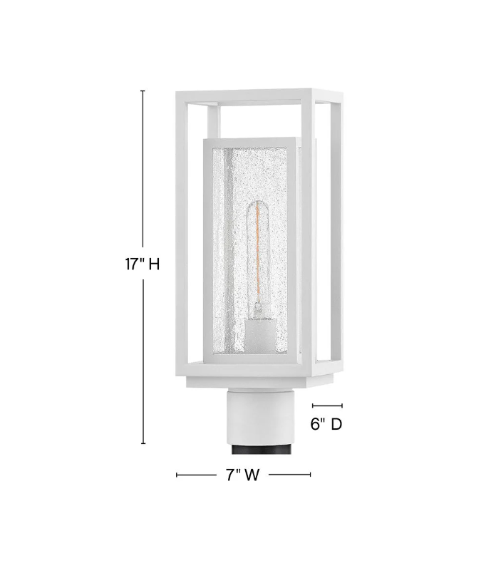 Clearwater Coastal Outdoor Post Top / Pier Mount - Textured White