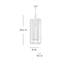 Clearwater Coastal Outdoor Pendant - Large - Textured White