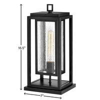 Clearwater Coastal Outdoor Pier Mount - Black - Low Voltage (12v)