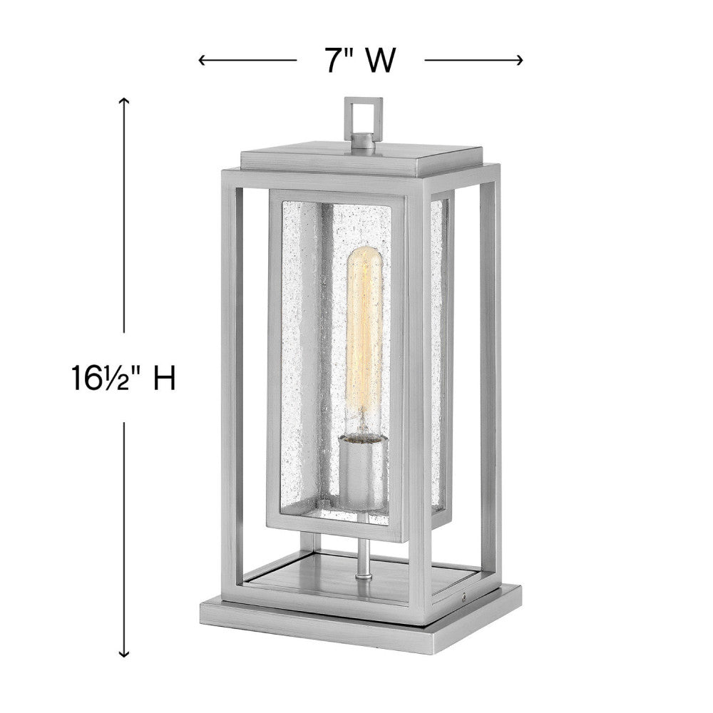 Clearwater Coastal Outdoor Pier Mount - Satin Nickel  - Low Voltage (12v)