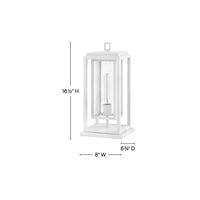 Clearwater Coastal Outdoor Pier Mount - Textured White - Low Voltage (12v)