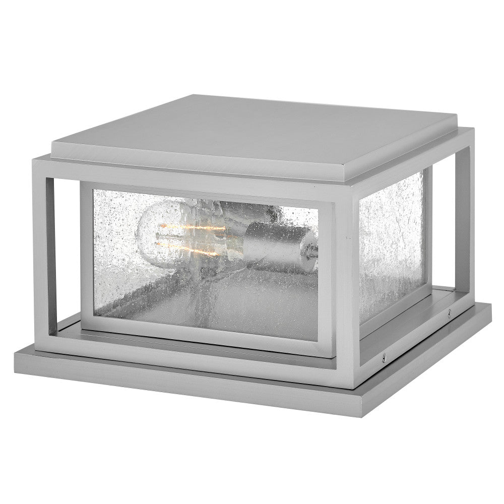 Clearwater Coastal Outdoor Pier Mount - Small - Satin Nickel - Low Voltage (12v)