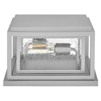Clearwater Coastal Outdoor Pier Mount - Small - Satin Nickel - Low Voltage (12v)