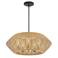 Luca Convertible Drum Chandelier - Medium - Camel