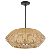 Luca Convertible Drum Chandelier - Medium - Camel