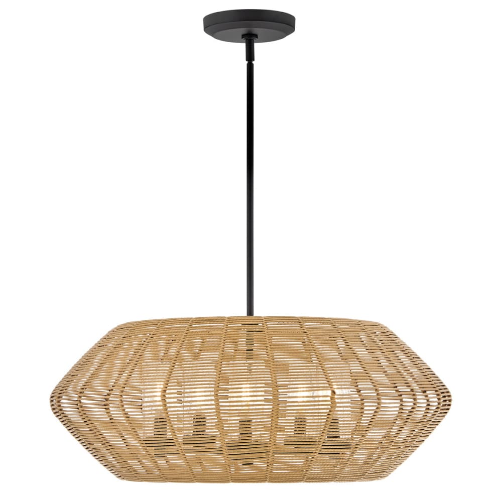 Luca Convertible Drum Chandelier - Medium - Camel