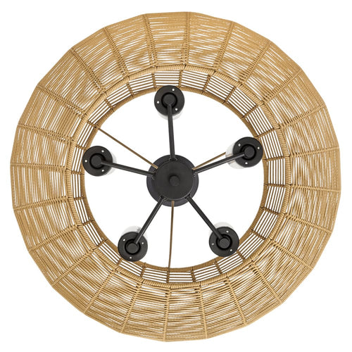 Luca Convertible Drum Chandelier - Medium - Camel