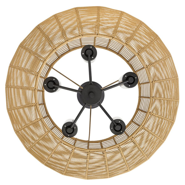 Luca Convertible Drum Chandelier - Medium - Camel