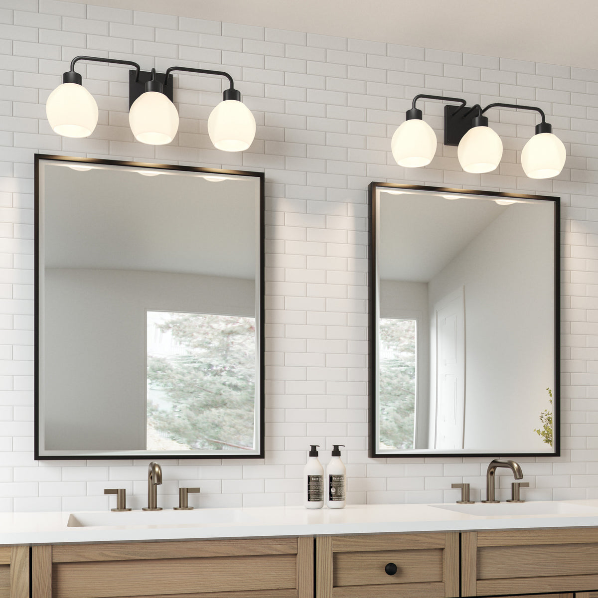 Tanner 3 Light Vanity - Black
