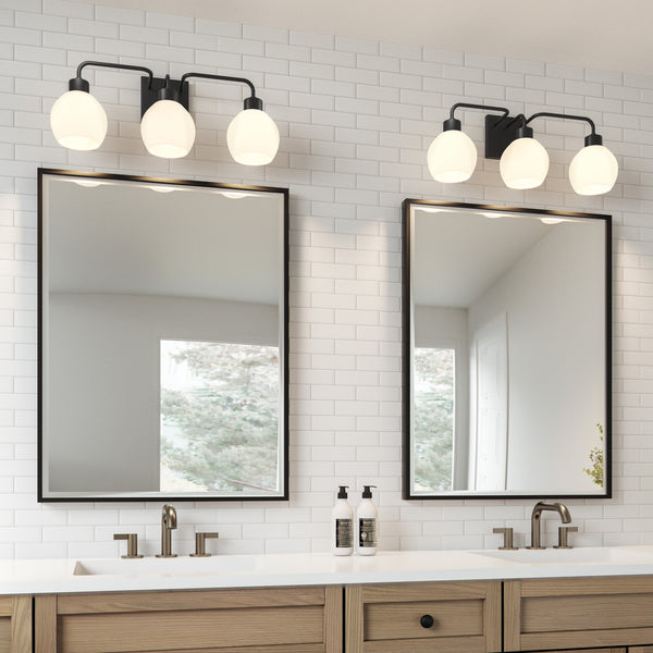 Tanner 3 Light Vanity - Black