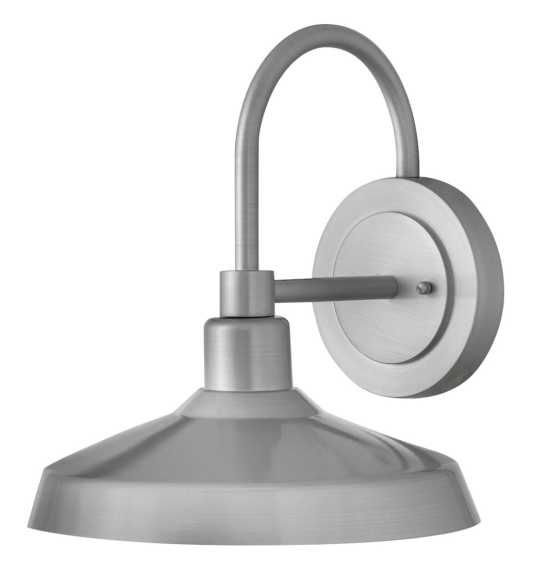 Forge Coastal Outdoor Wall Lantern  - Medium - Antique Brushed Aluminum