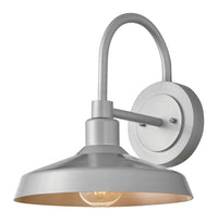 Forge Coastal Outdoor Wall Lantern  - Medium - Antique Brushed Aluminum