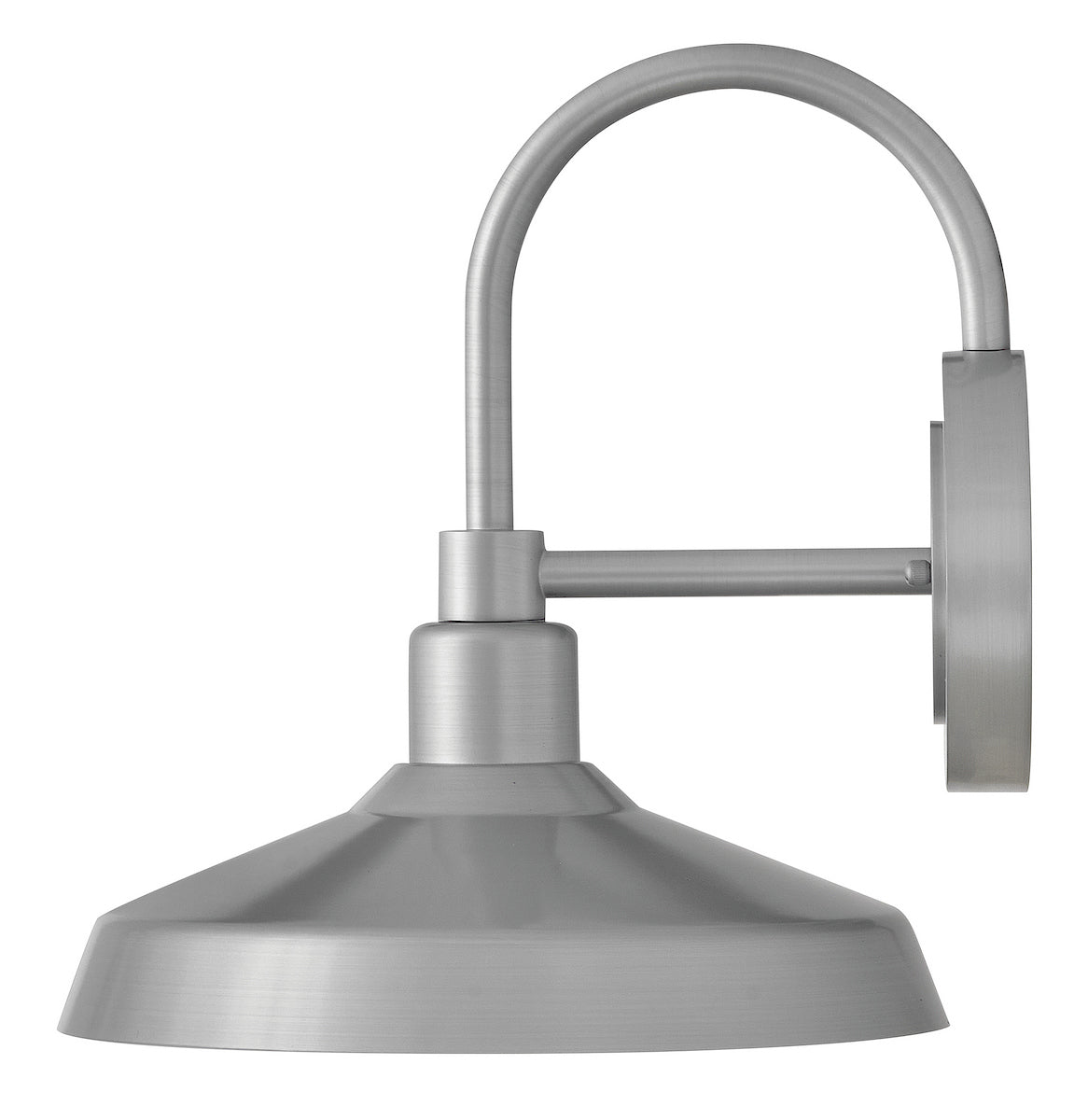 Forge Coastal Outdoor Wall Lantern  - Medium - Antique Brushed Aluminum