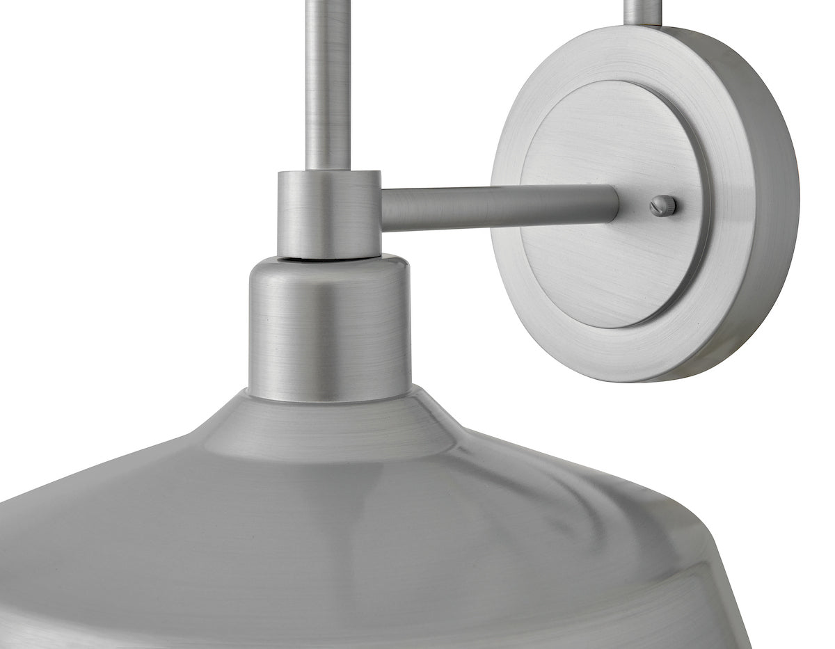 Forge Coastal Outdoor Wall Lantern  - Medium - Antique Brushed Aluminum