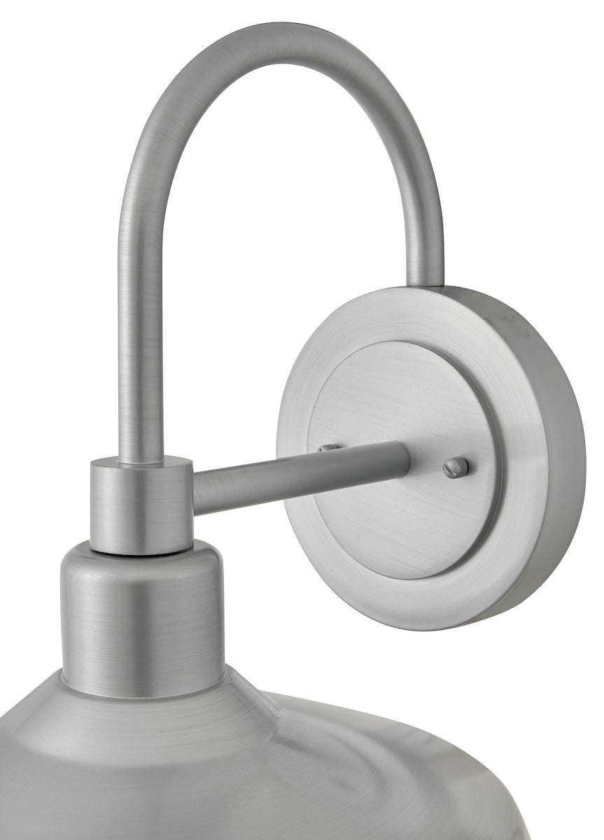 Forge Coastal Outdoor Wall Lantern  - Medium - Antique Brushed Aluminum