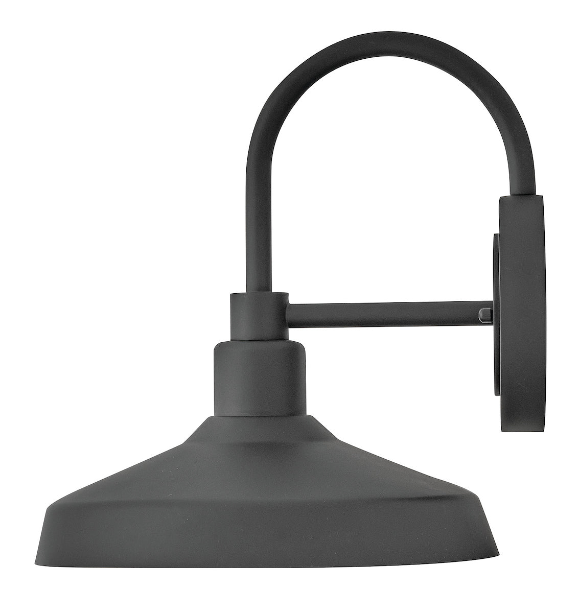 Forge Coastal Outdoor Wall Lantern  - Medium - Black