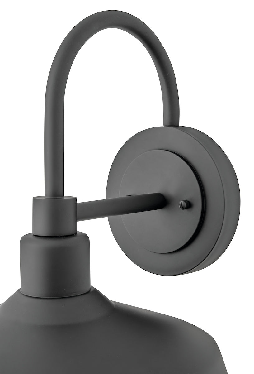 Forge Coastal Outdoor Wall Lantern  - Medium - Black