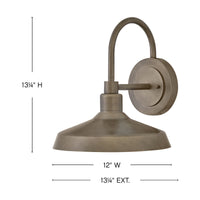 Forge Coastal Outdoor Wall Lantern  - Medium - Burnished Bronze