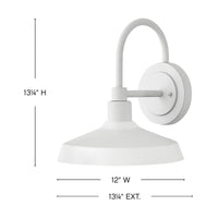 Forge Coastal Outdoor Wall Lantern  - Medium - White