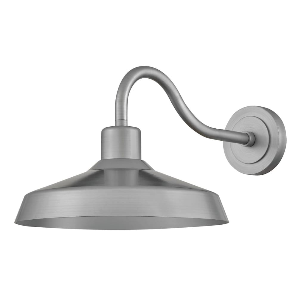 Forge Coastal Outdoor Wall Lantern  - Medium - Antique Brushed Aluminum