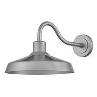 Forge Coastal Outdoor Wall Lantern  - Medium - Antique Brushed Aluminum
