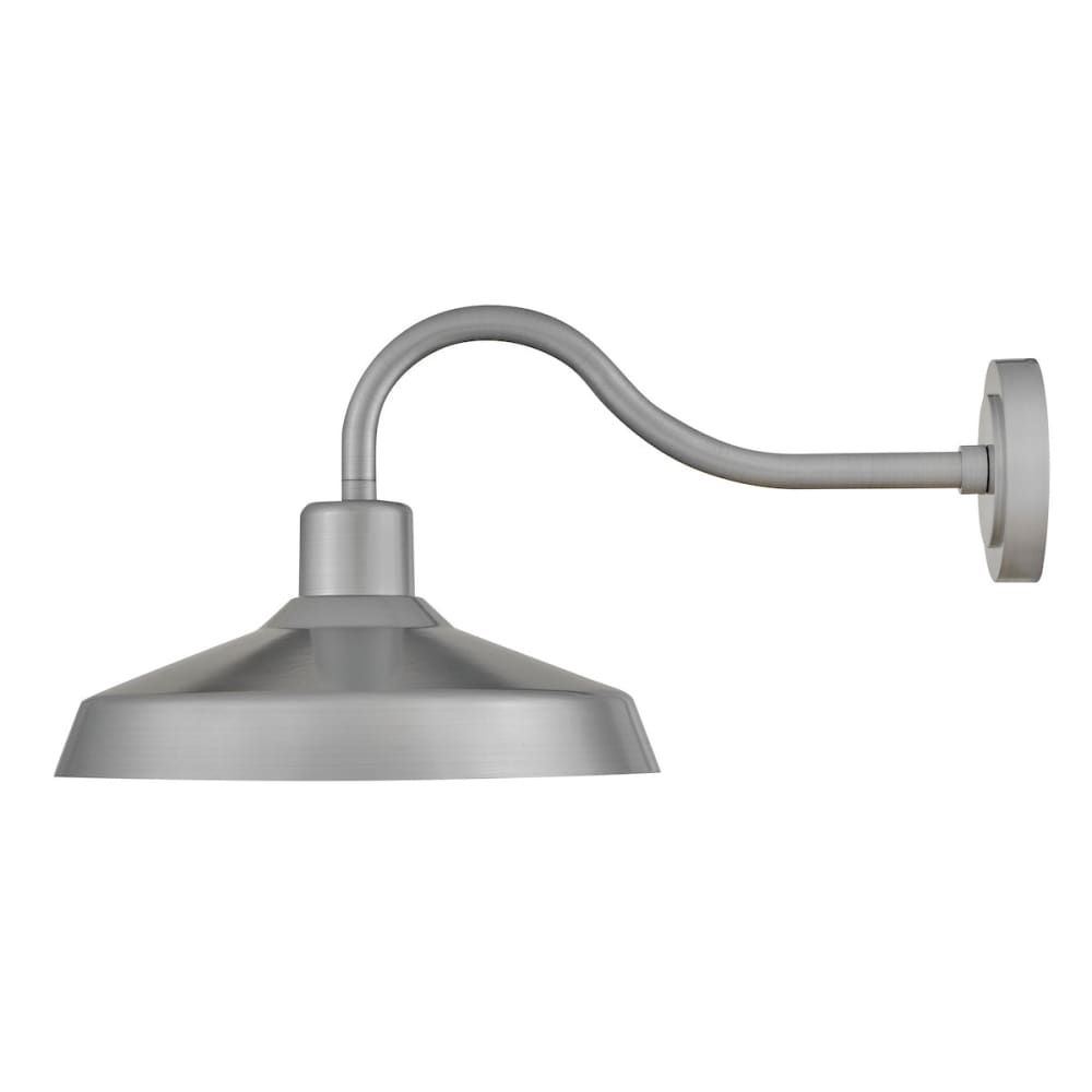 Forge Coastal Outdoor Wall Lantern  - Medium - Antique Brushed Aluminum