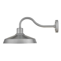 Forge Coastal Outdoor Wall Lantern  - Medium - Antique Brushed Aluminum