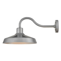 Forge Coastal Outdoor Wall Lantern  - Medium - Antique Brushed Aluminum