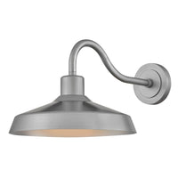 Forge Coastal Outdoor Wall Lantern  - Medium - Antique Brushed Aluminum