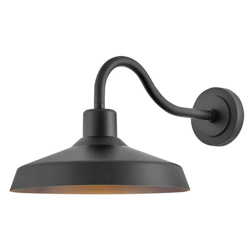Forge Coastal Outdoor Wall Lantern  - Medium - Black